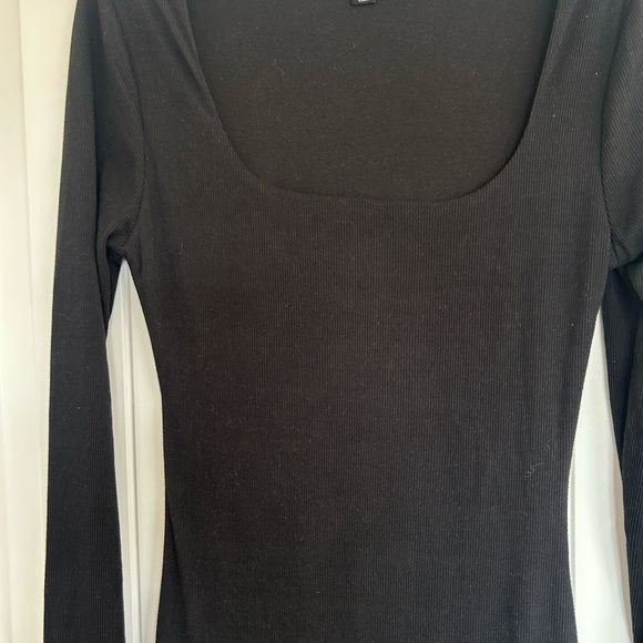 Justify Black Ribbed Maxi Dress - Picture 6 of 6